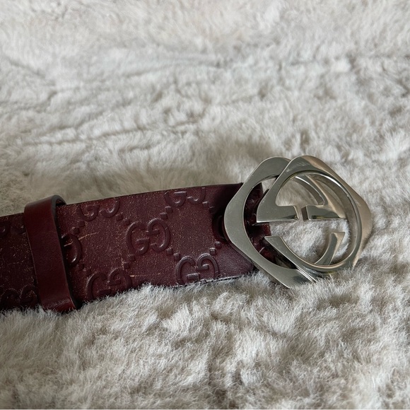 Gucci Square GG Leather Belt - Picture 7 of 14